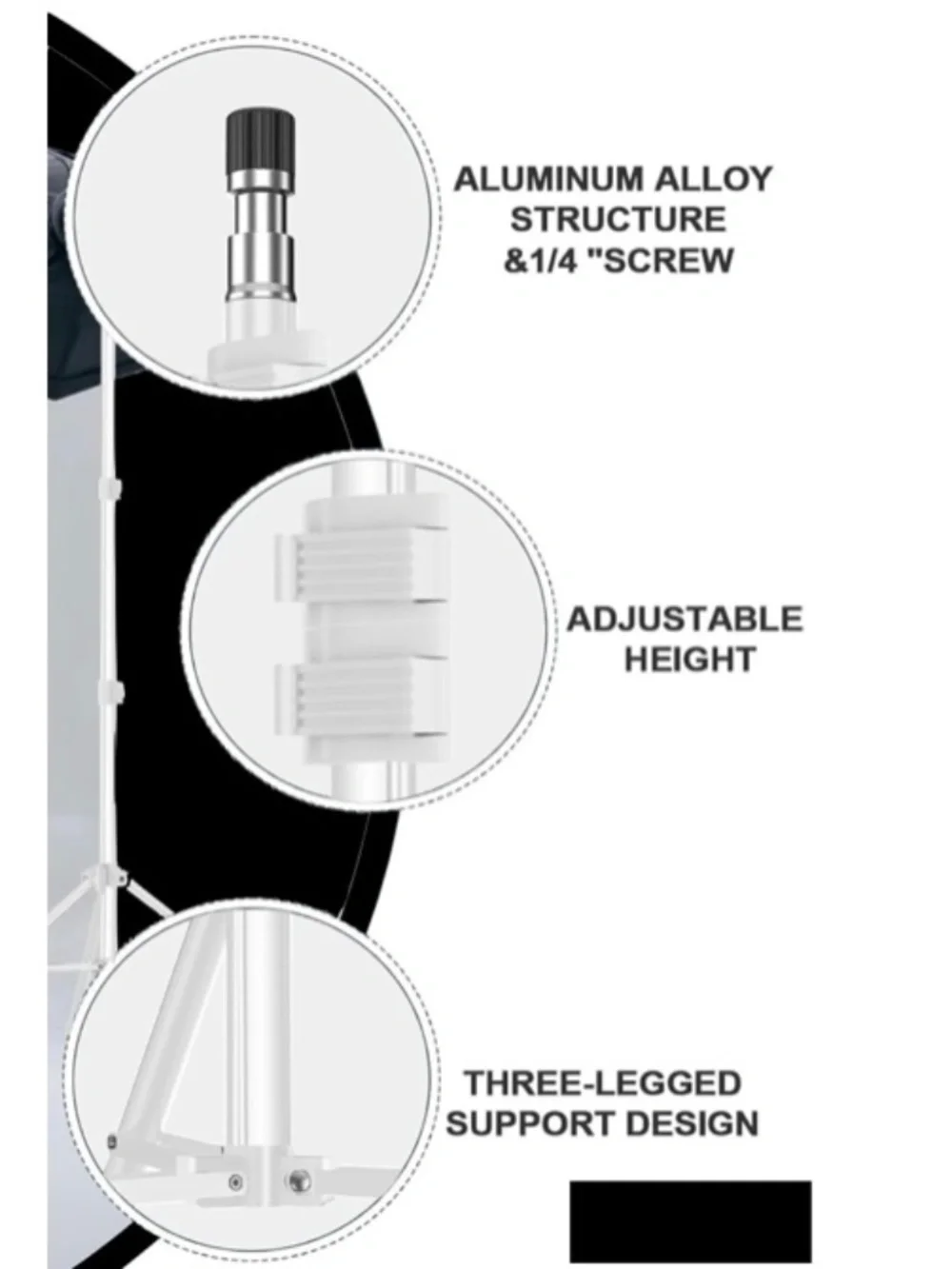 Set of 2 Adjustable Photo Video Light Stand Tripods or Wedding Party Decor Poles